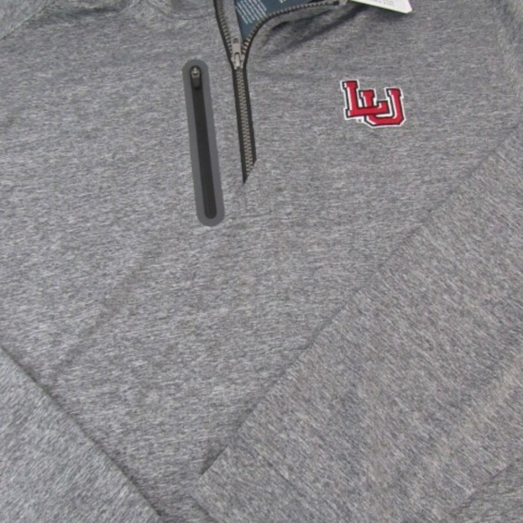 Cutter & Buck Adapt Eco Knit Gray Mens Quarter Gray Lamar University Poly Blend - Picture 7 of 7